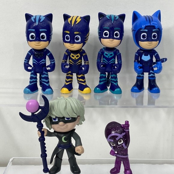 Just Play Toys Pj Masks Figures Lot Catboy Ninjalinos Supermoon